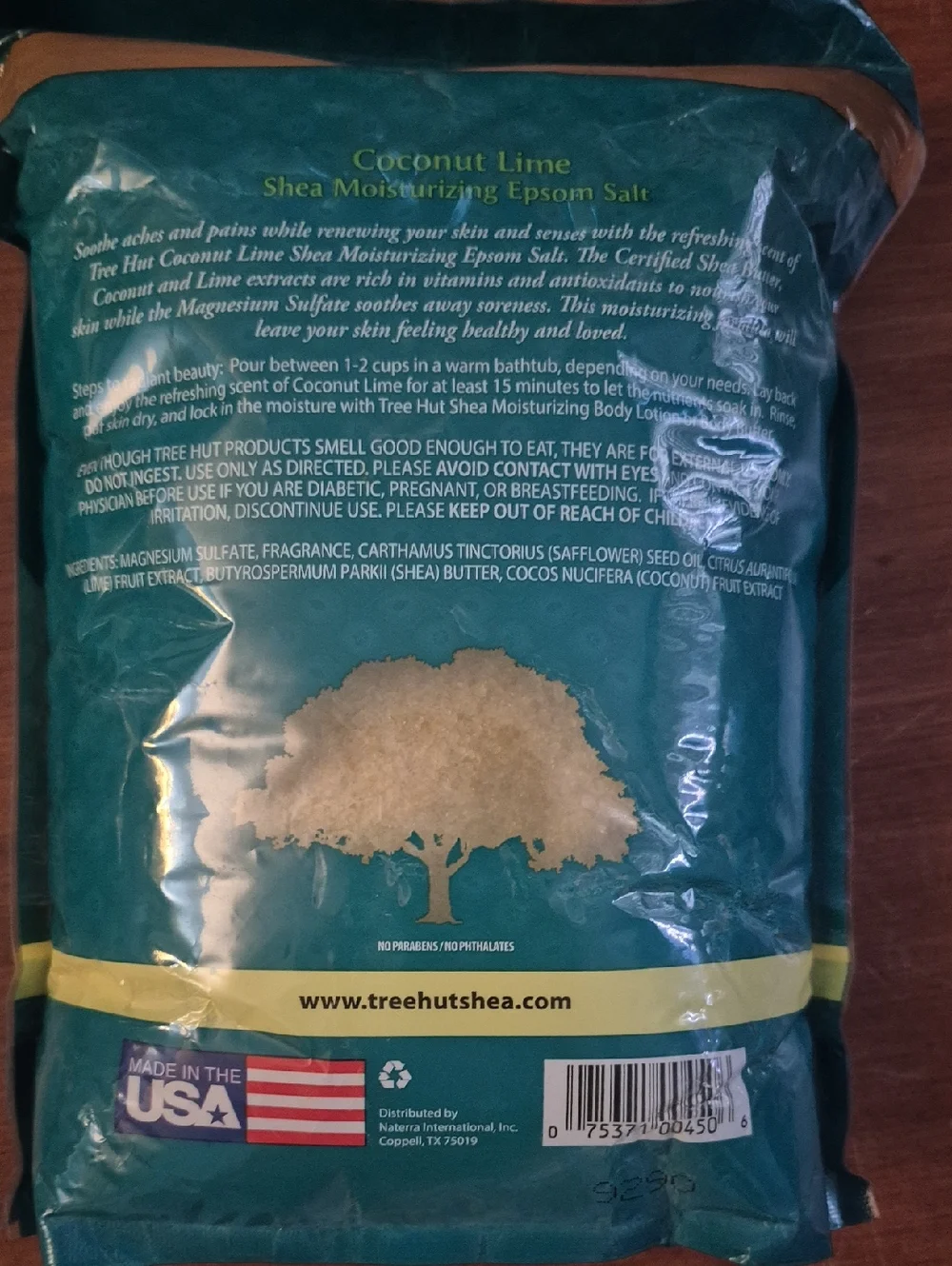 Tree Hut Coconut Lime Epsom Salts,  3 Lbs, New Unopened